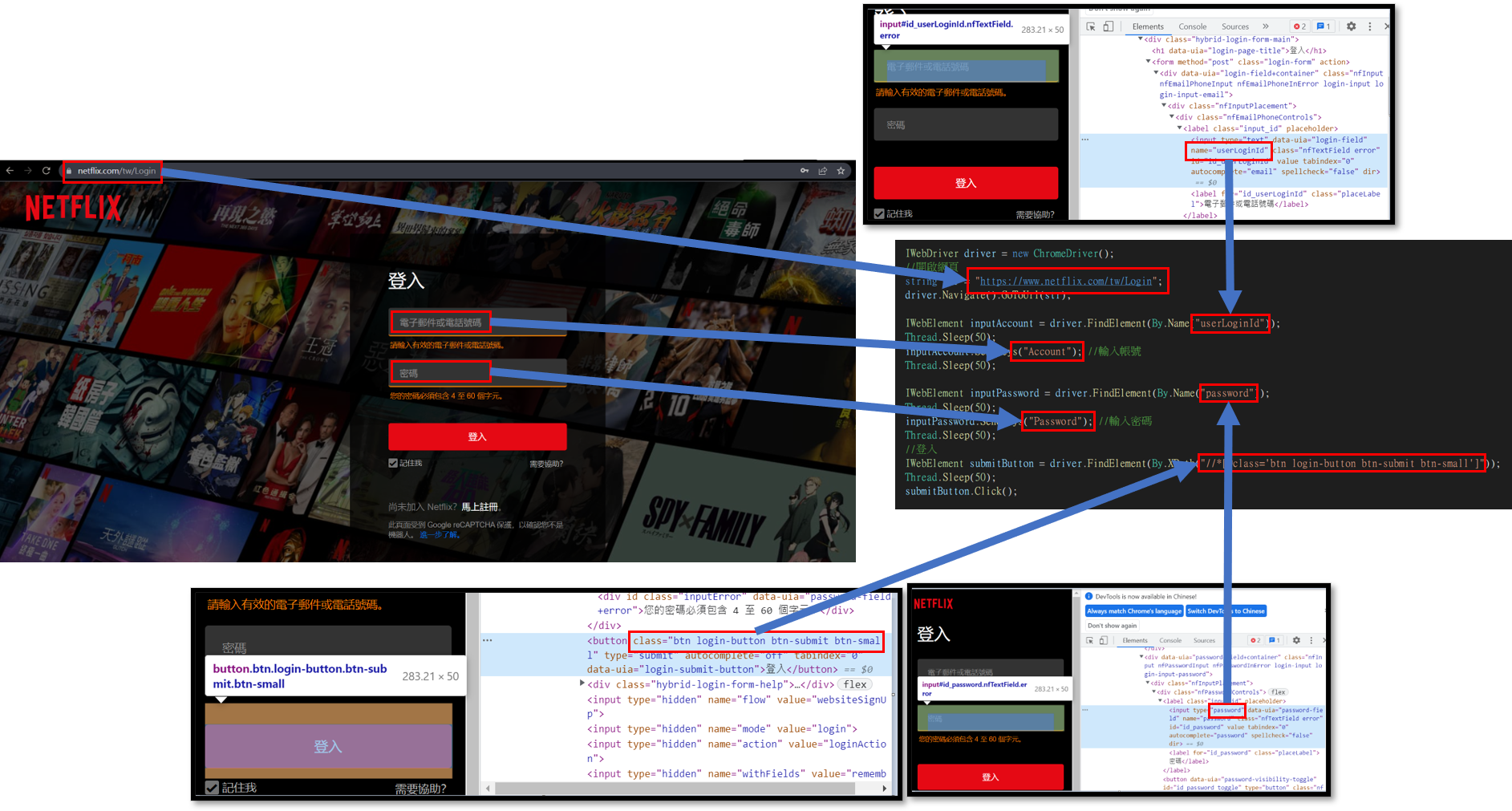 C webbrowser automation login technology blog